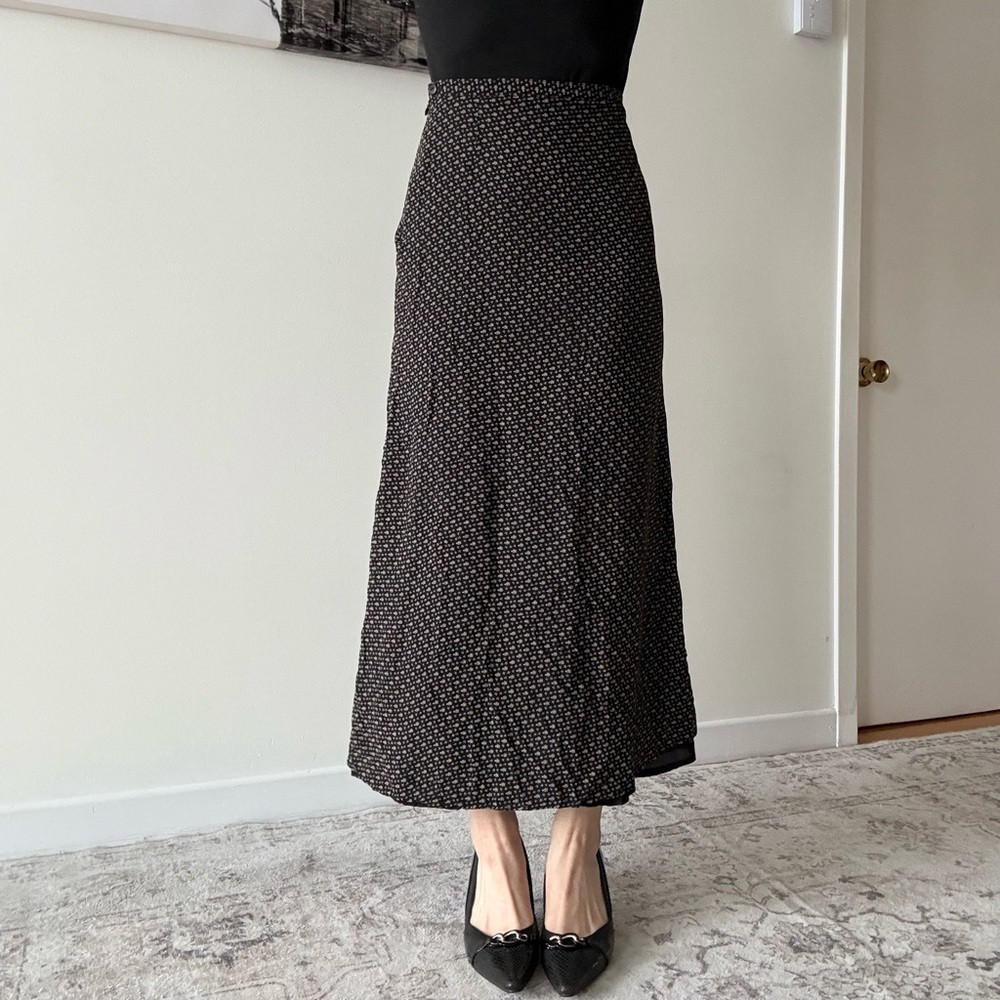 Minimalist preppy boho maxi skirt